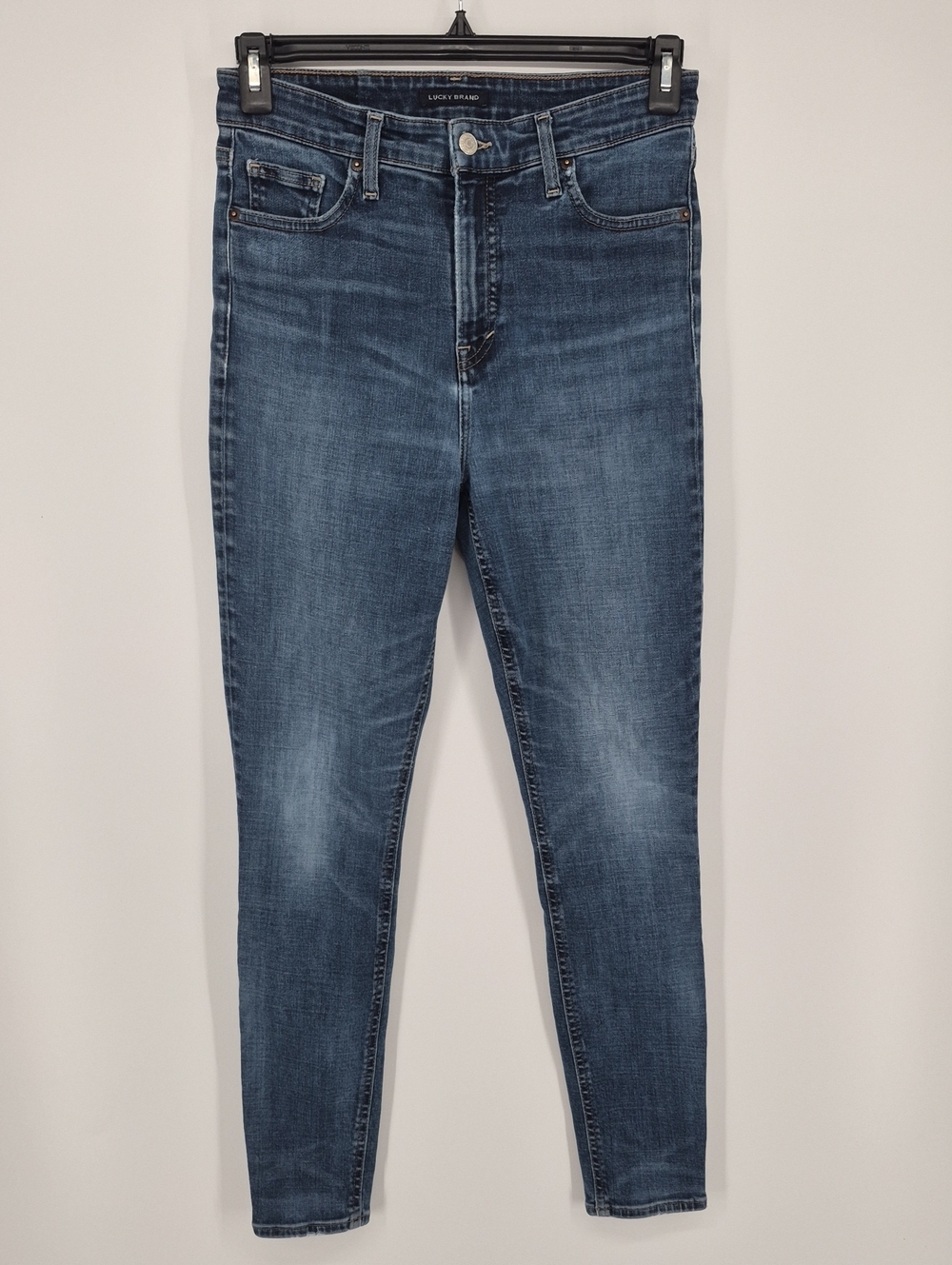 Lucky Brand Skinny Jeans Size 8 / 29 R Bridgette High Rise Blue Med Wash Denim